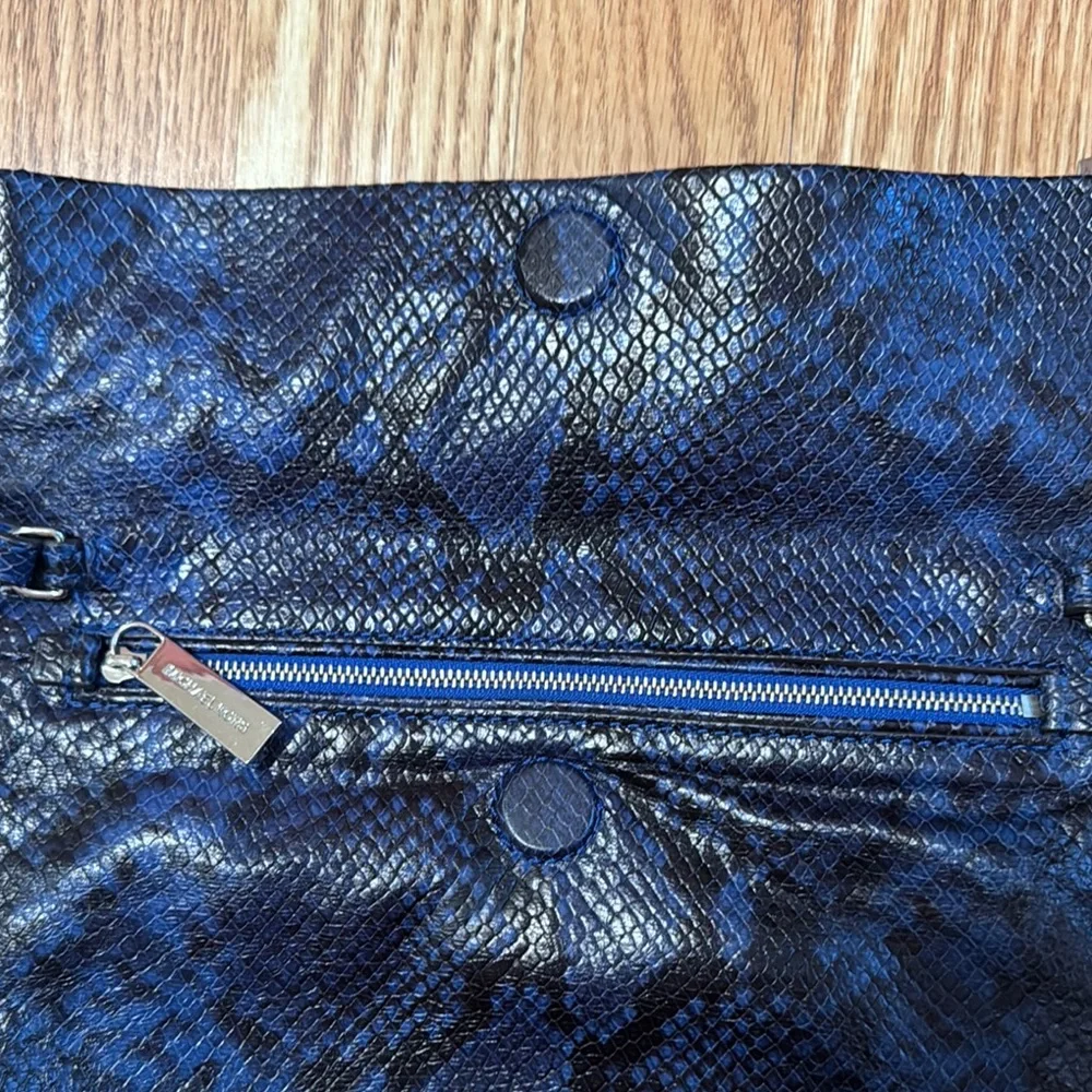 Michael Kors Black Snakeskin Clutch - Picture 3 of 6